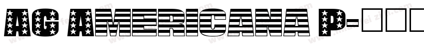 AG Americana P字体转换